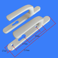 Aluminum alloy lever handle for doors