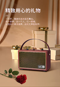 德国柏林之声音效复古木质蓝牙无线音箱高音质大功率可插卡小音响