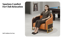Billiards Viewing Sofa Wear-Resistant Upholstery Billiards Viewing Armchair Long-Lasting Construction Modern Design