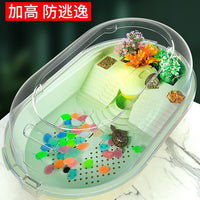 SUNSUN Turtle Tank with Basking Platform, Medium, PP Plastic