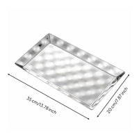 Sashimi Ice Platter Elegant Design Decorative Serving Dish Easy to Clean Stainless Steel Serving Tray for Home Entertainers, Catering Events, Parties