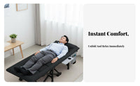 Padded Rest Lounger Foldable Design Folding Cot Integrated Mattress for Restping