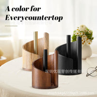 Mountain Paper Towel Holder Wooden Desktop Tissue Rack