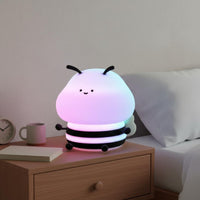 Cartoon Bee Night Light Dimmable Indoor Lighting Auto-Deactivate Timer