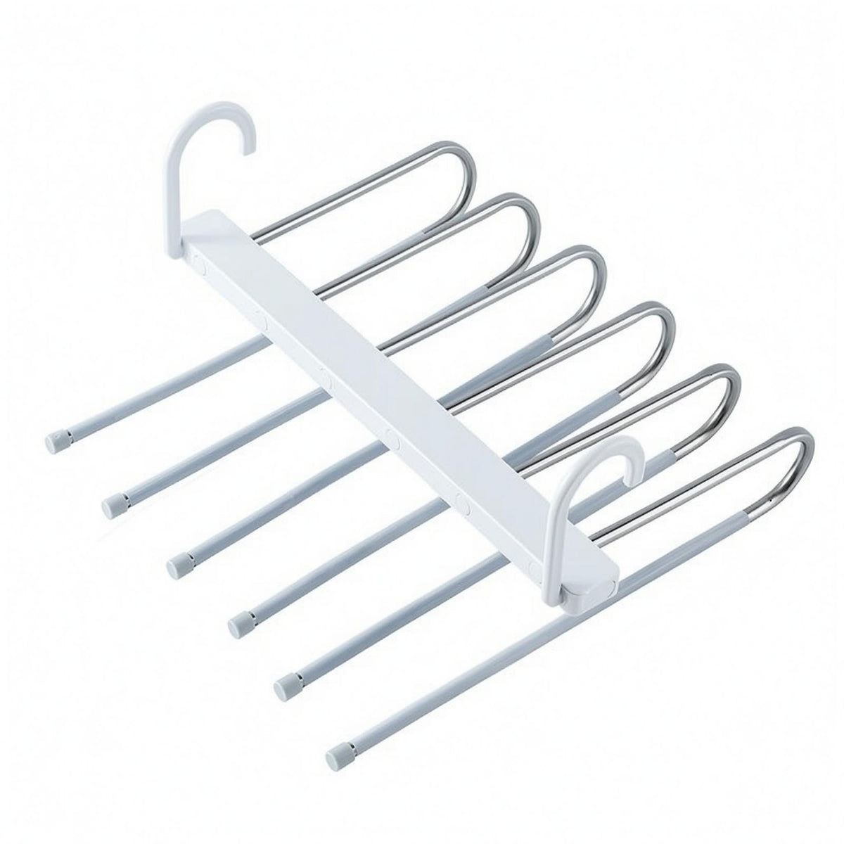 Foldable Multi-Bar Pants Hanger Stainless Steel Home Storage