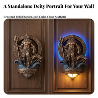 Mythological Sculptural Wall Sconce Antique Bronze Resin Wall Sconce Gothic Lamp Elegant for Collectors