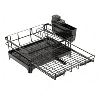 Adjustable Dish Drying Rack Multifunctional Countertop Dish Storage Area Saving