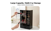 Makeup Box with Drawers particleresistant Cosmetic Holder Large Capacity for Vanity Top