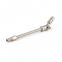 Swivel Head Mechanical Spray Nozzle Copper Spray Wand Adjustable Stainless Steel Body Quick Connection Threaded Rod Suitable for Air-conditioner Cleaning Equipment Maintenance
