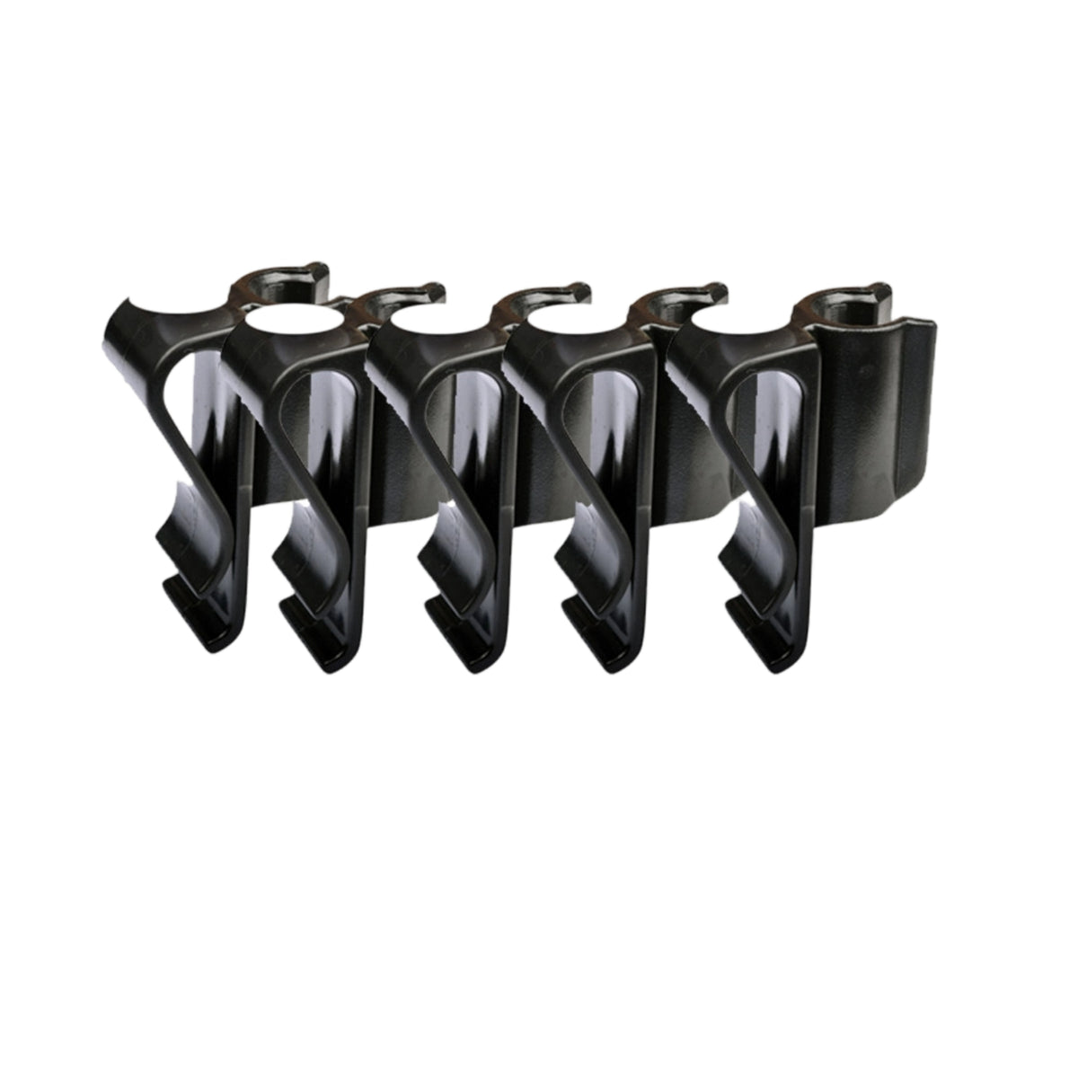 5 Pieces Clamp-Style Golf Bag Fasten-on Holder Compact Golf Bag Clip Slimline Long-Lasting for Golfers