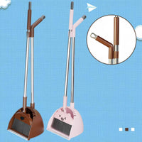Cartoon Creature Broom Set Child-Sized Kids Broom and Dustpan Set