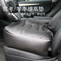 Leather Car Seat Cushion Heightening Pad for Driver Seat for Driving Test Practice