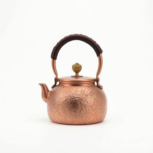Copper Tea Kettle Handmade Vessel Elegant for Collectors