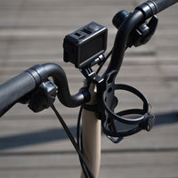 Aluminum Alloy Handlebar Mount for Folding Bikes with Computer, Light, and Bottle Cage