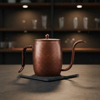 Handmade Copper Coffee Kettle Pouring Gooseneck Kettle for Tea Making