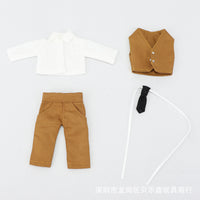 工厂！OB11娃衣 西服 西装四件套  GSC素体 12分BJD娃娃衣服 批发