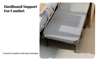 Folding Ottoman Bed Foldable Design Household Furniture Space-Saving for Adults