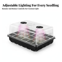 Plants Tray with Dome Transparent Lid Plants Starter Tray Kit Plant Sprouting Box for Home Gardeners, Beginners, Indoor, Balcony