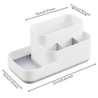 Desktop Storage Box Multi-Section Cosmetic Storage Box Layered for Dorm Room