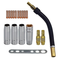 MB15AK MIG Welding Torch Consumables Kit - Contact Tips, Nozzles, Gas Diffusers, and Connectors