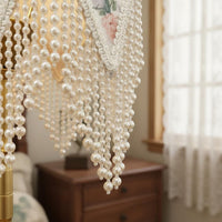 Elegant Design French Retro Table Lamp Timeless Elegance Beaded Tassel Lamp Ornate Brass Base Exquisite Gift Idea for Bedroom