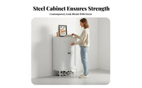 Steel Footwear Storage Unit with Doors Large Capacity Shoe Organizer Sturdy Home Furniture Multi-layer Removable Shelves Suitable for Apartment Dwellers Renters Hallway Home Decoration