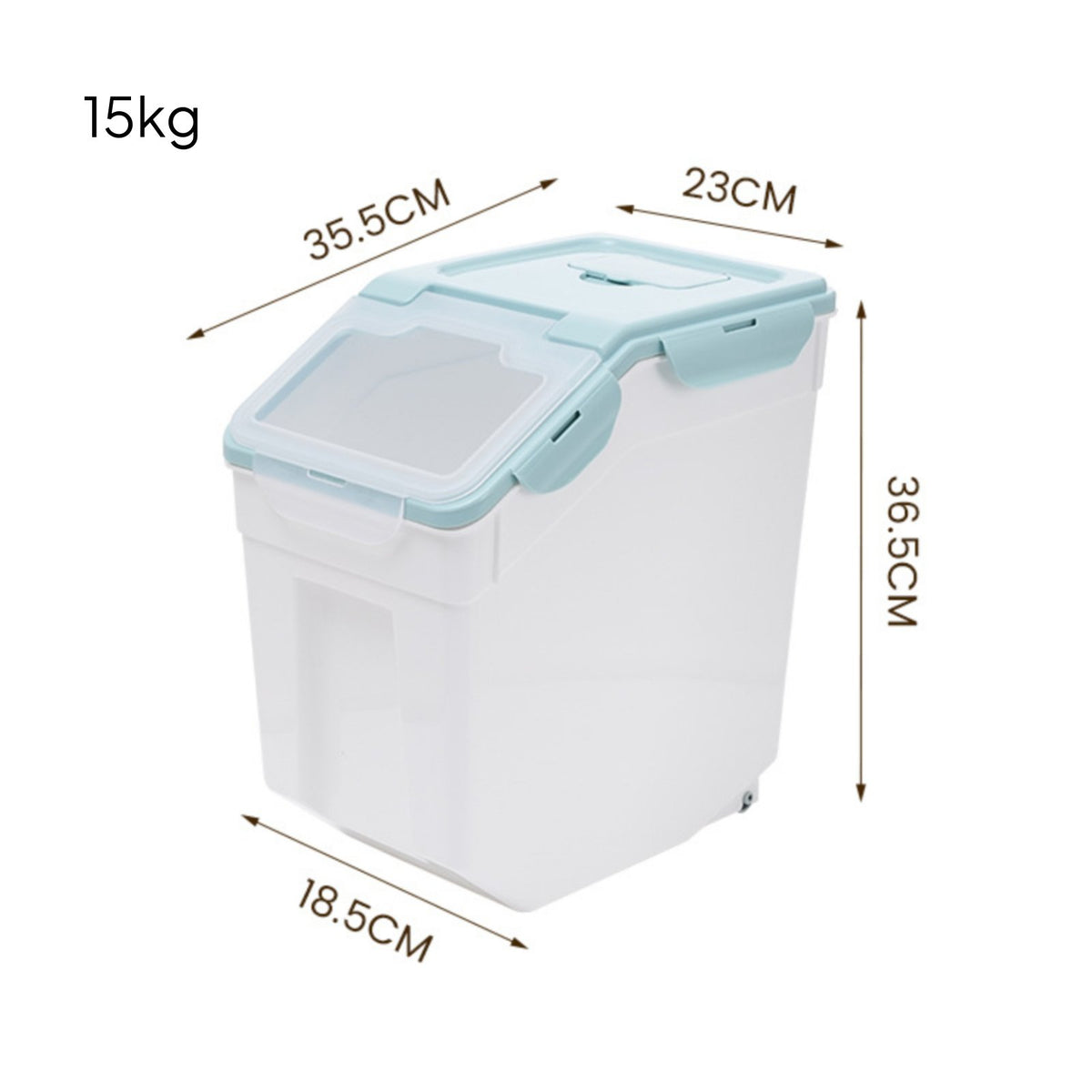 Moisture-Proof Rice Storage Bin Multi-Purpose Airtight Rice Dispenser Safe for Pantry