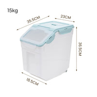 Moisture-Proof Rice Storage Bin Multi-Purpose Airtight Rice Dispenser Safe for Pantry