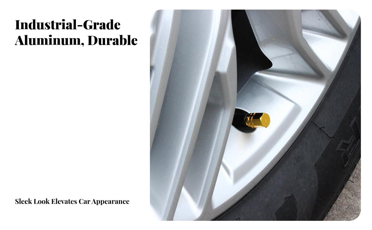 Aluminum Alloy Valve Stem Cap Easy to Install Tire Valve Stem Cap Sturdy Car Accessory for DIY Enthusiasts, Drivers, Vehicle Wheels, Auto Maintenance