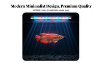 Submersible Aquarium Light Energy Saving Color Intensifying Aquarium Light 240° Wide Angle for Arowana Keepers, Carp Species Owners