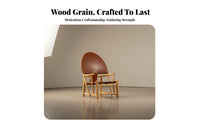 Scallop rear Armchair sturdy Wood Frame Single Sofa Creative outline periodera Modern aesthetic for Adults, Living Room, Bedroom