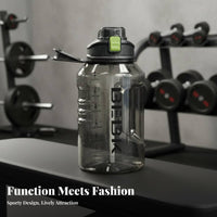 Food-Grade Material Large Capacity Water Jug Long-Lasting Large Capacity Water Bottle Leak-Proof for Men, Office Workers, Workout, Hiking