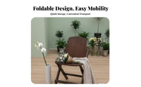 Space-Saving Foldable Dining Chair Sturdy and Stable Retro Dining Chair Portable Seating for Apartment Dwellers, Design Enthusiasts, Balcony, Garden, Outdoor, Events