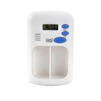 Electronic Tablet Box with Timer Portable Medication Organizer with Reminder Rectangular Tablet Organizer with Beeping Reminders for Travel