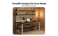 Computer Desk Pegboard Study Table Solid Wood Shelves Multi-level Storage Space Saving Design Built-in Unit Customizable Pegboard Suitable for Students Tech Lovers Bedroom Dorm Room