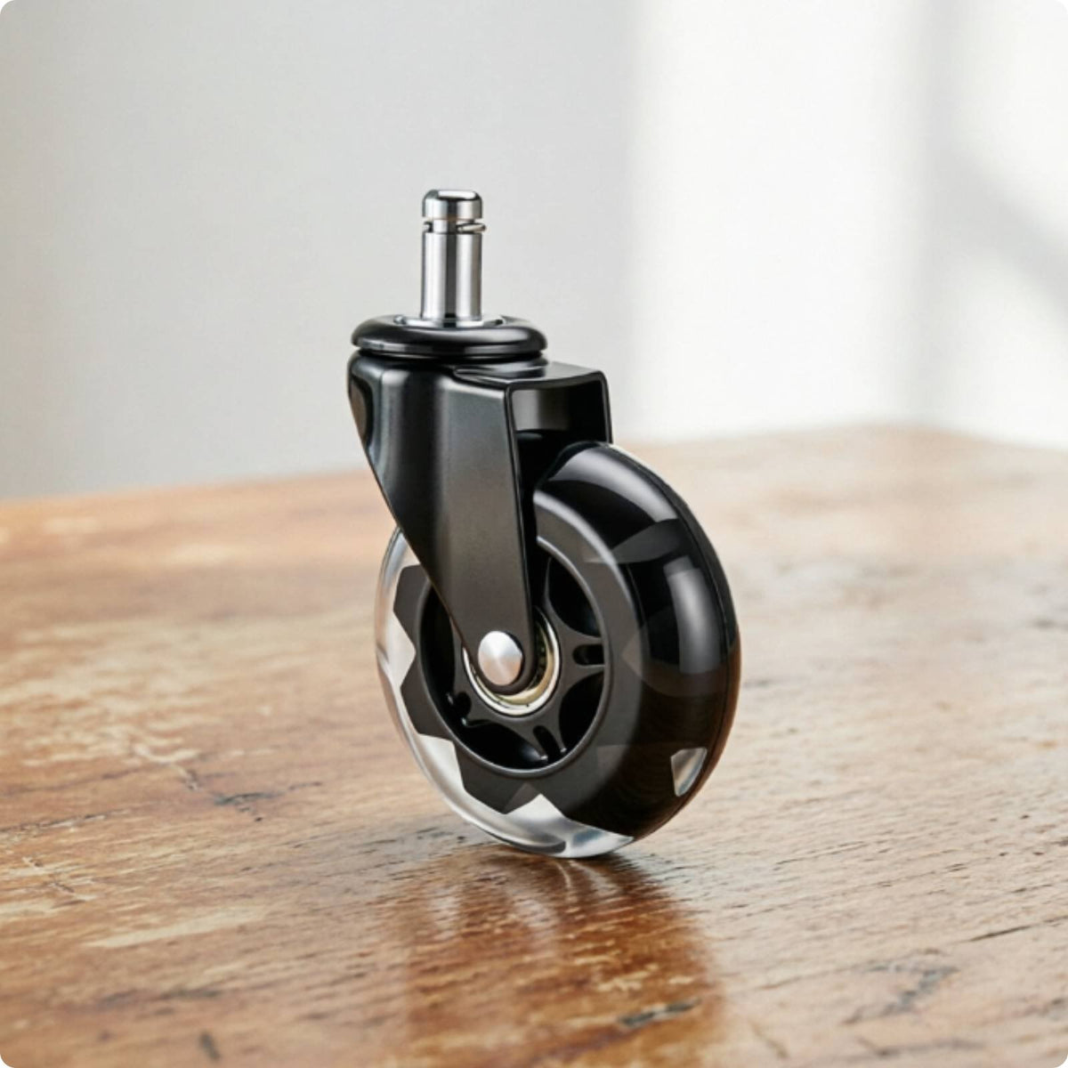 Double Wheel Casters Double Bearing Rubber Caster Wheels Floor Safe for Sofa