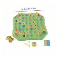 Flip Match Board Game Educational Flip-Tile Game Board Tabletop for Families, Young Children, Classroom, Home