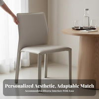 Armless Upholstered Dining Seat Minimalist Design Upholstered Armless Dining Chair Easy to Clean Stable Frame for Hotel