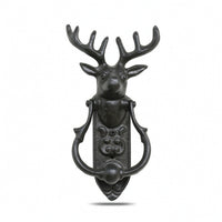 Deer Head Door Knocker Metal Deer Head Knocker Sturdy for Homeowners, Decorators