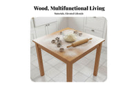 Hardwood Wood Square Table Stable Frame Household Furniture Contemporary Design adaptable Look for pairs, Small Living areas