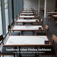 Rattan Booth Sofa Southeast Asian Design Curved Restaurant Booth Stable and Sturdy Wooden Frame Rattan Chair for Families, Restaurants, Cafes