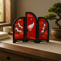 Acrylic Folding Screen Oriental Design Mini Folding Screen Eco-Friendly Material