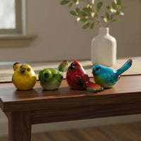 Desktop Avian Model Colorfast Resistant Splendid Fairywren Figurine for Office