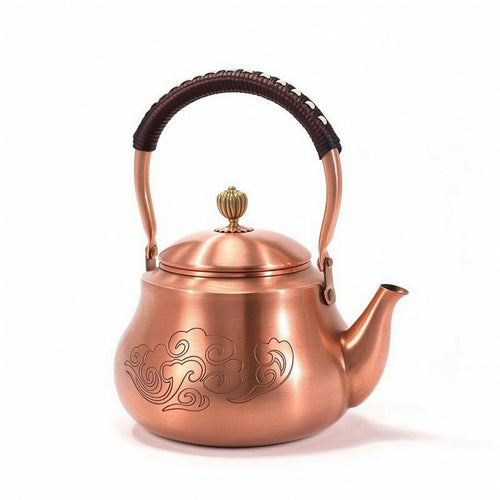 Copper Tea Kettle Handmade Vessel Elegant for Collectors