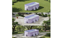 Non-Inflatable Pool with Stairs No-Inflation Foldable Pool Easy to Drain Ball Play Area Quick Setup for Toddlers, Backyard
