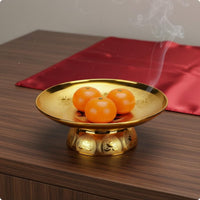 Altar Fruit Plate Embossed Pattern Shrine Offering Plate Stain Resistant