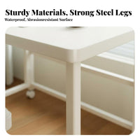 Foldable Design transformable Dressing Table Space-Saving Makeup Vanity 2-in-1 Function Bedroom Furniture twofold Functionality for Students, Apartment Dwellers, Young Adults, Small Spaces, Dorm Room, Home Office