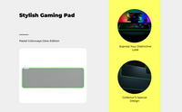RGB mousepad, non-slip base.