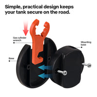 Wall-Mounted RV Propane Tank Cover Storage Rack