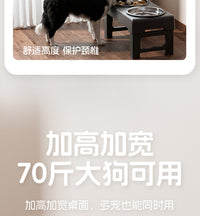 跨境高架升降一体式宠物碗-304不锈钢猫碗狗碗喂食器宠物用品批发